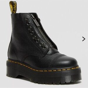 Dr. Martens Black Leather Platform Boots